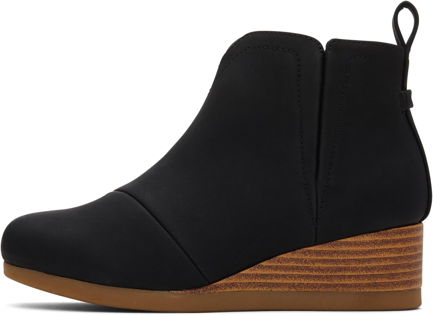 TOMS Girl's, Clare Boot - Little Kid & Big Kid, Black Pu Nubuck — фото 3
