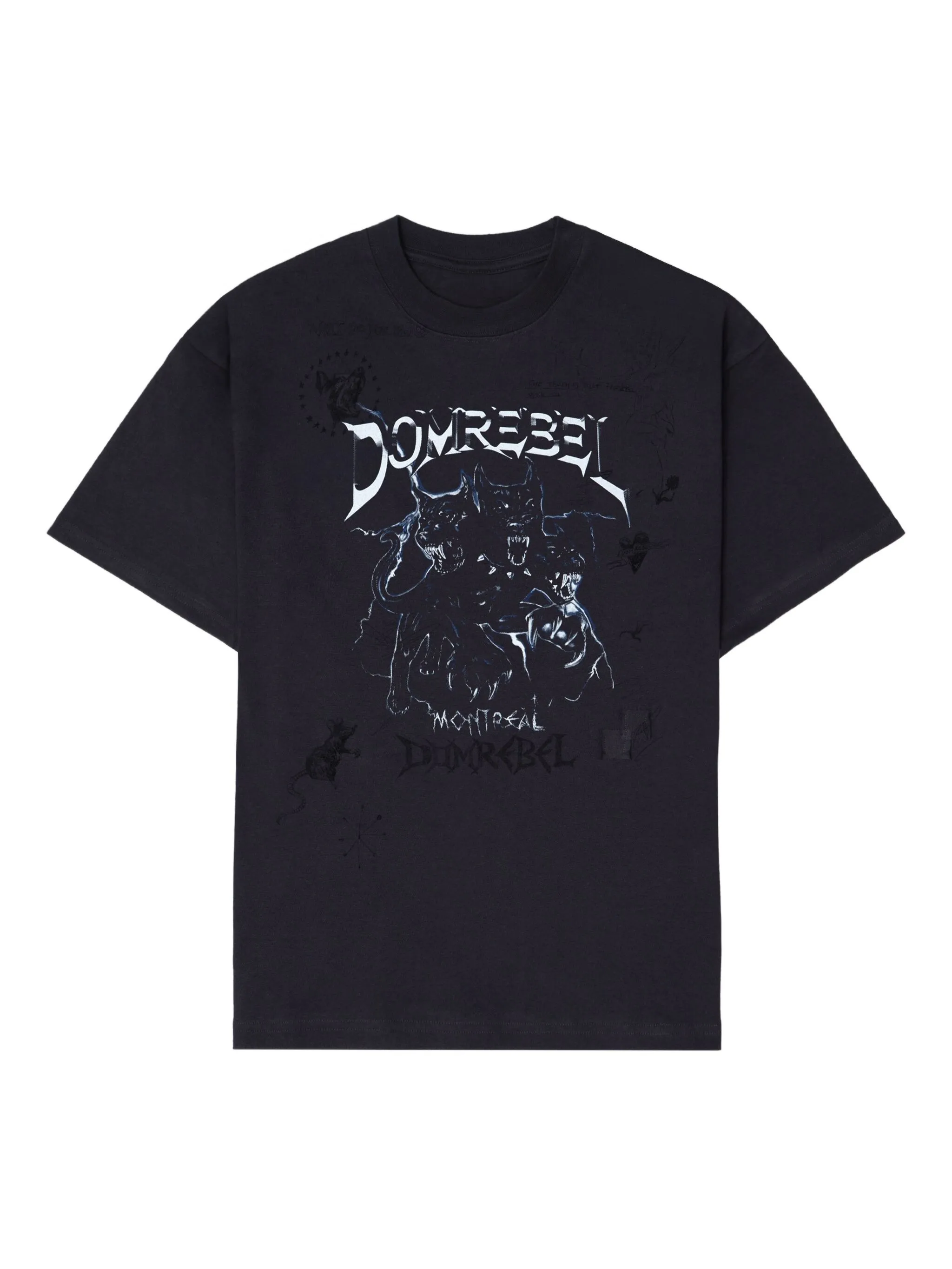 

Футболка с графичным принтом Domrebel, черный
