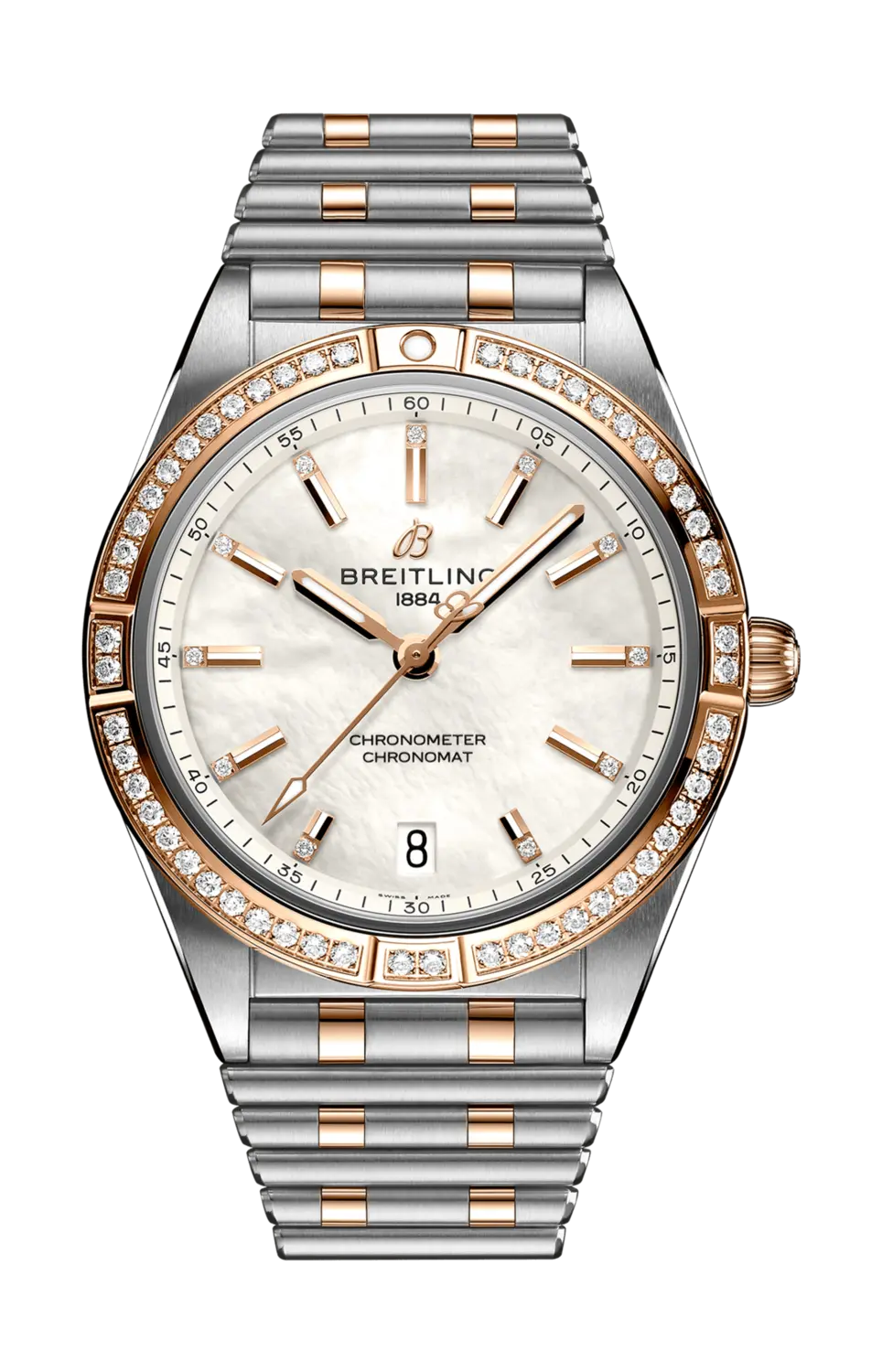 

Часы Breitling Chronomat automatic 36 с розовым золотом