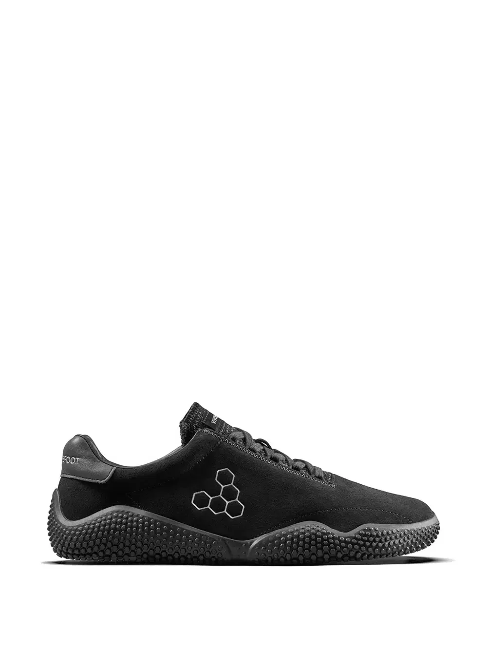 Замшевые кроссовки Motus studio на шнуровке Vivobarefoot, черный