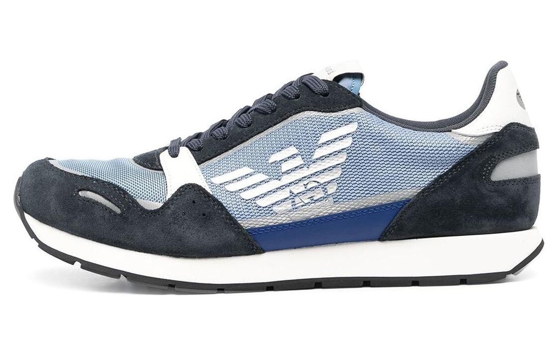 

Кроссовки EMPORIO ARMANI Lifestyle Shoes Men Low-top Blue, синий