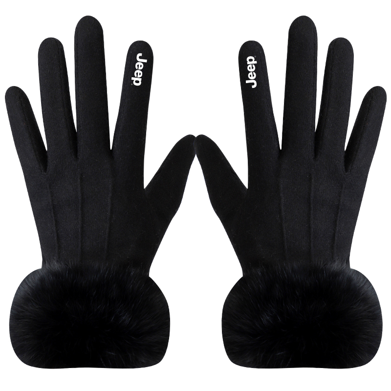 

Вязаные перчатки Women's Jeep, черный