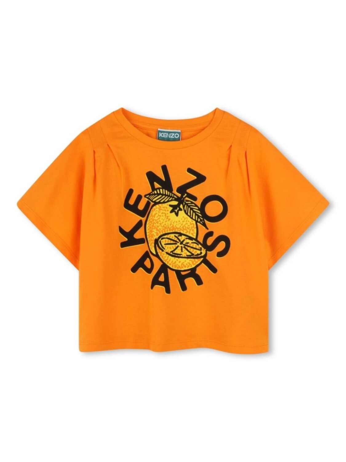 

Kenzo Kids футболка из органического хлопка, оранжевый