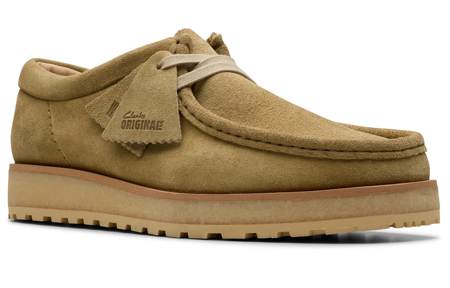 Повседневные туфли из спилка Clarks коричневые — фото 2