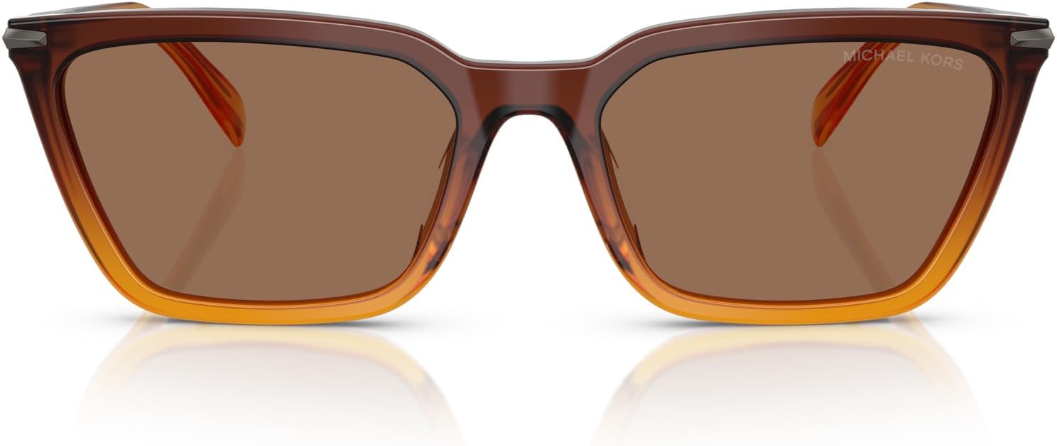 

Michael Kors Men's Mk2250u Everglades универсальные солнцезащитные очки в форме кошачьего глаза, Amber Gradient/Brown Solid