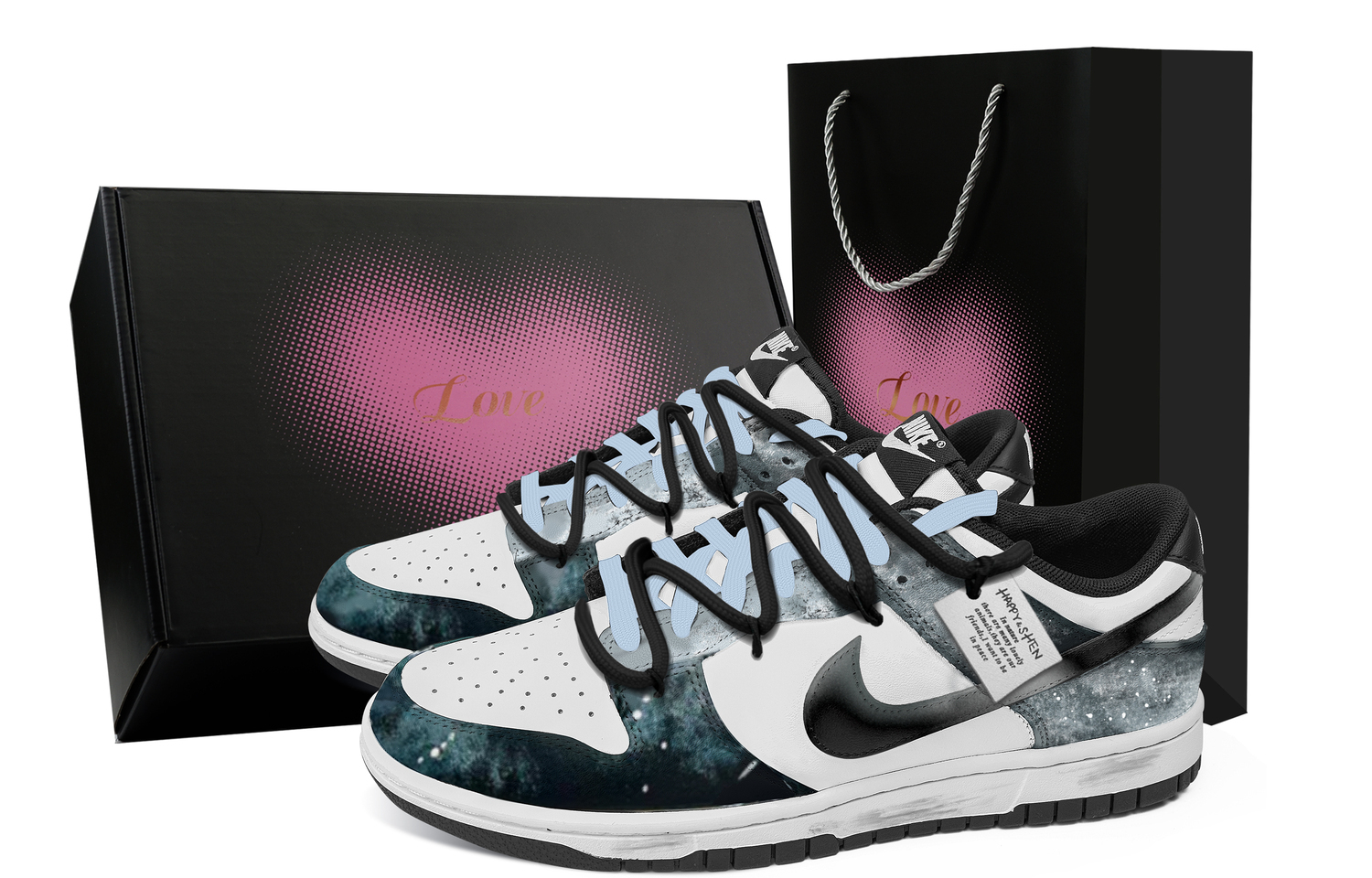 

Dunk realm of radiant light устойчивые к истиранию низкие кроссовки для скейтбординга unisex Nike, синий/черный