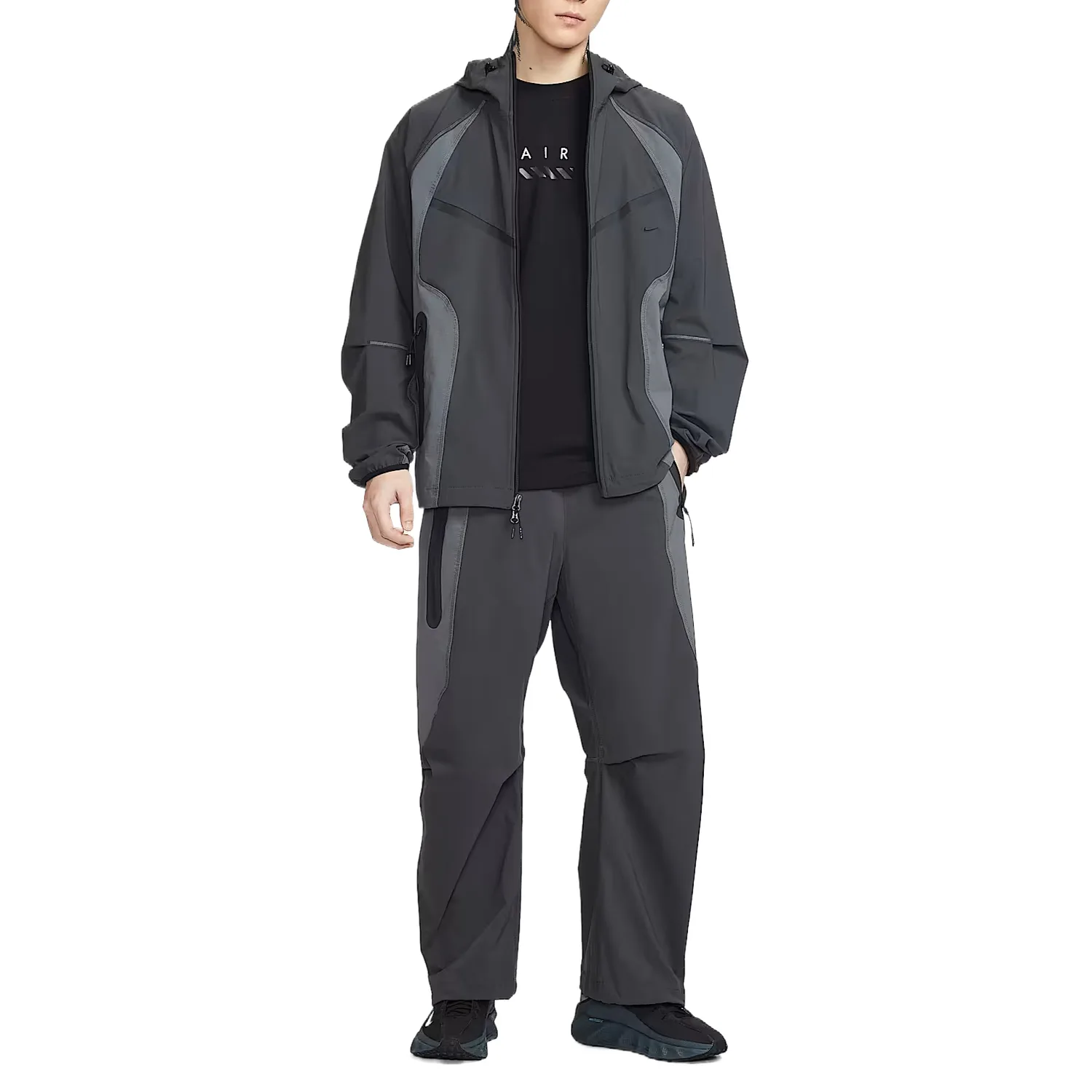 Мужские повседневные брюки dri-fit Nike, Coal Black/Iron Gray/Black — фото 4
