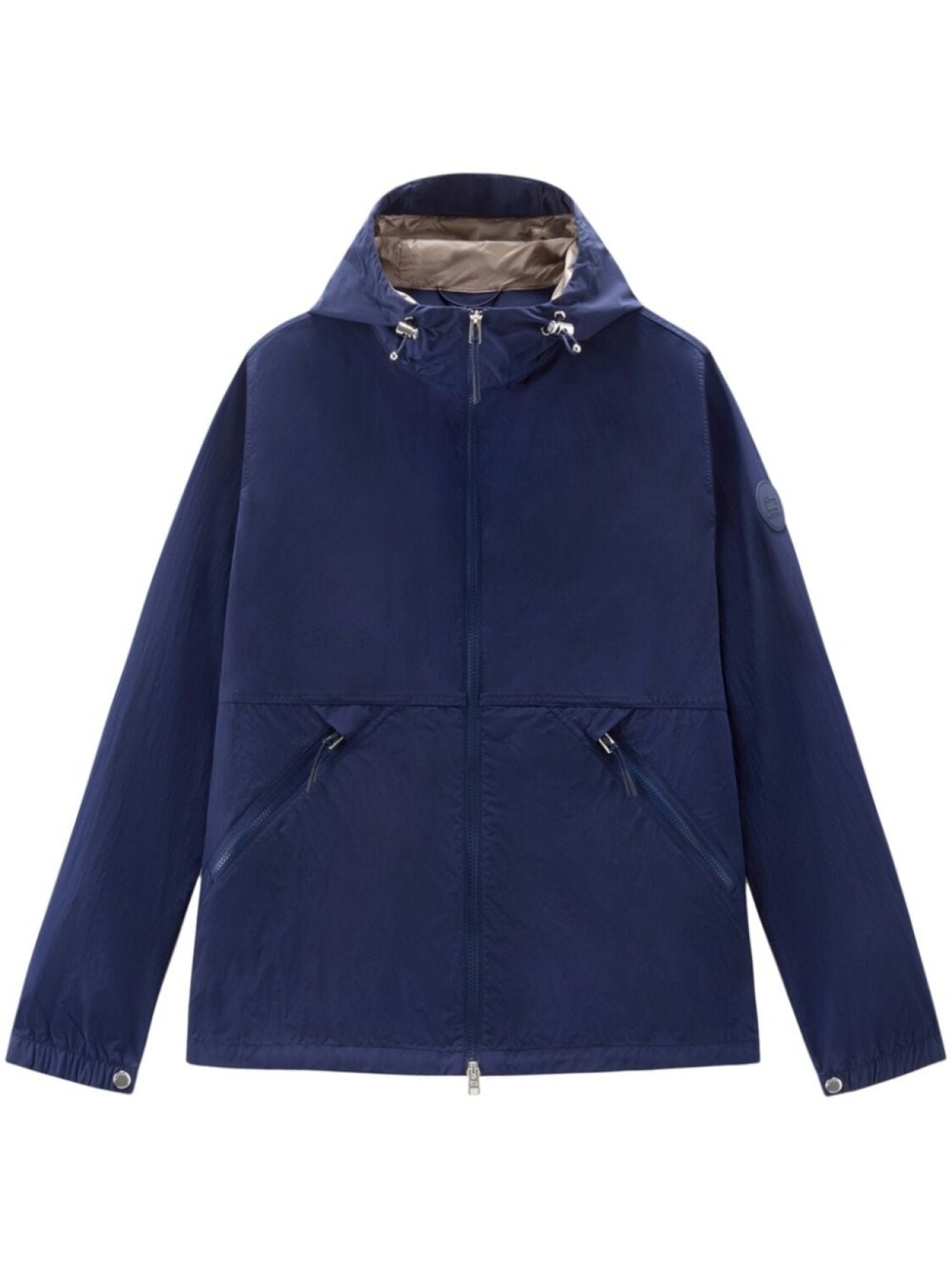 

Woolrich ветровка Crinkle с капюшоном, синий