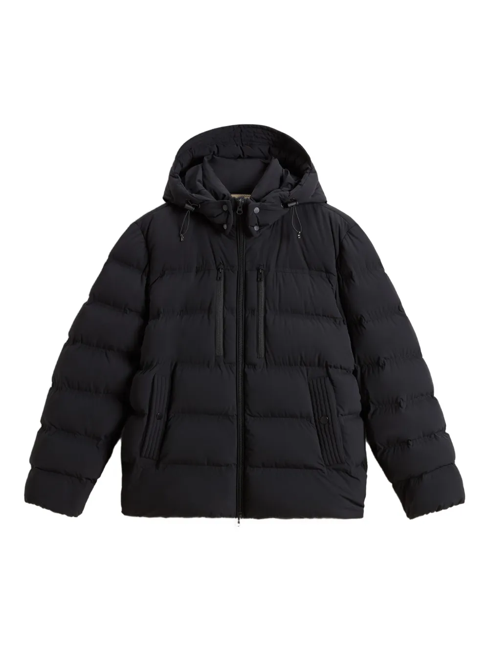 

Эластичная куртка-пуховик с капюшоном WOOLRICH, черный