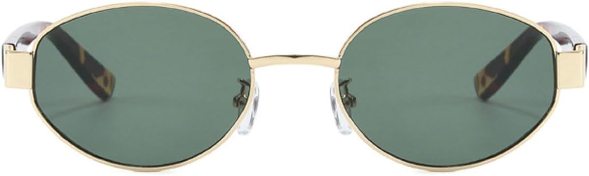 

Маленькие овальные металлические солнцезащитные очки для женщин, модные солнцезащитные очки в круглой оправе для мужчин, ретро-панк очки, унисекс очки UV400 9585 Melrose, C5