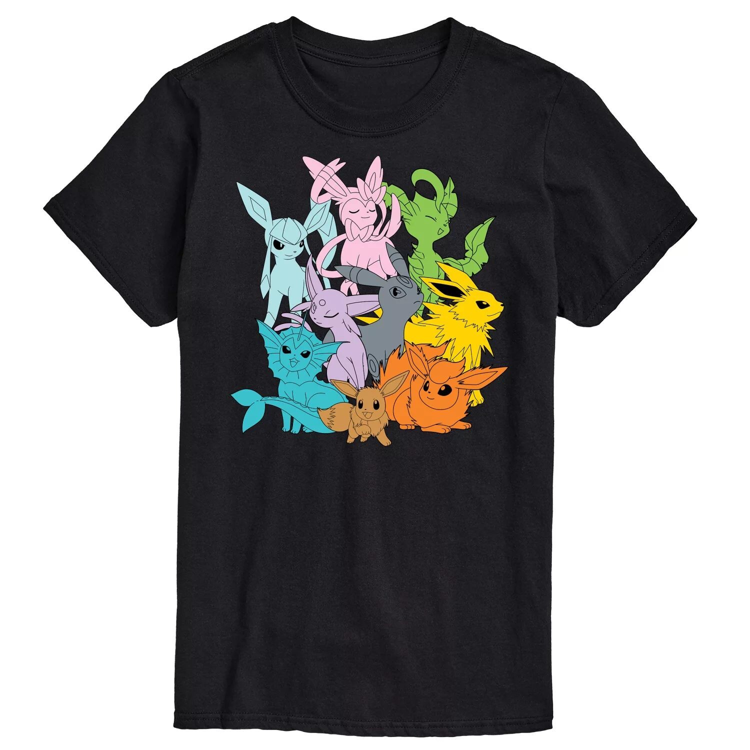 

Мужская футболка с рисунком Pokemon Eevolutions Licensed Character