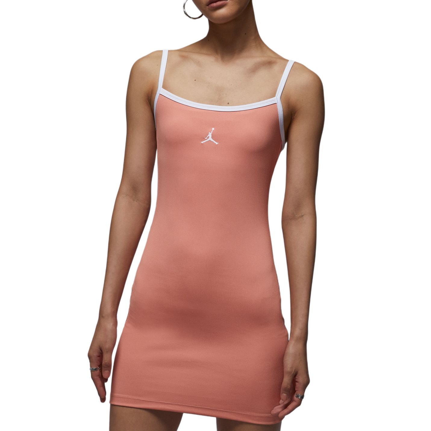 

Jordan Платье-комбинация женское светлый корень мальвы коричневый/белый/белый