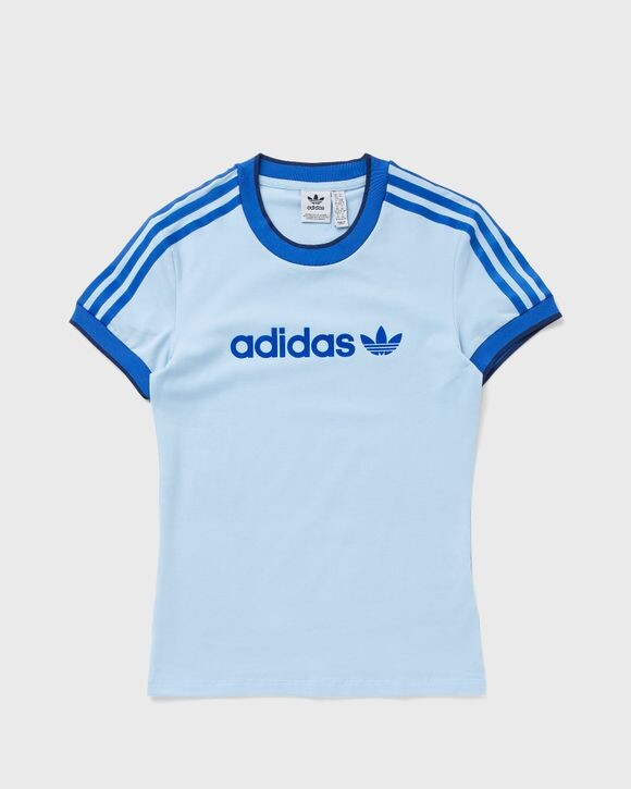 

Топ Adidas Wmns Badge Slim Tee, цвет clesky