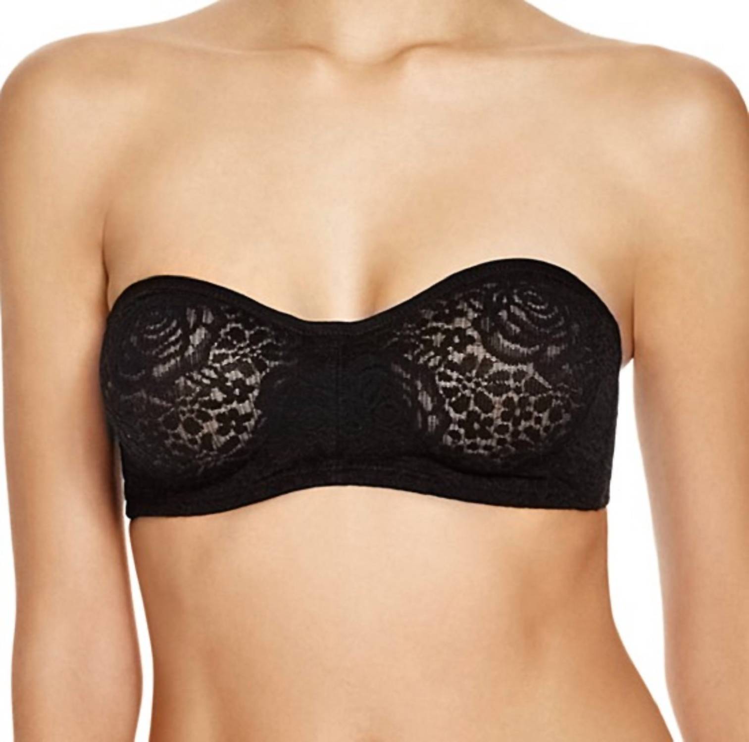 

Бюстгальтер без бретелек Halo Lace черного цвета Wacoal, черный