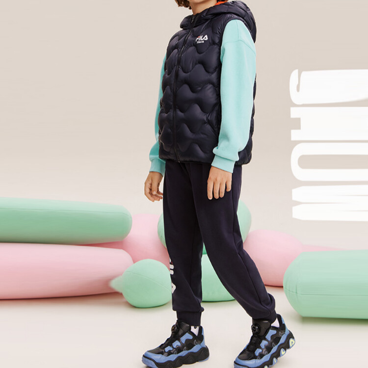 Детский жилет Fila Kids, светло-синий — фото 2