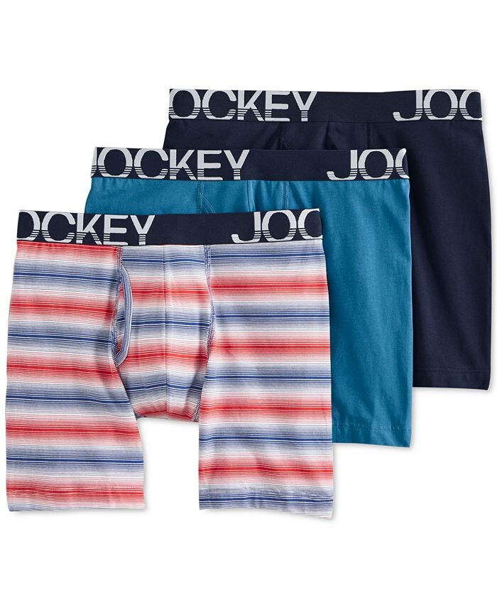 

Трусы-боксеры ActiveStretch 7 дюймов — 3 шт. Jockey, мультиколор