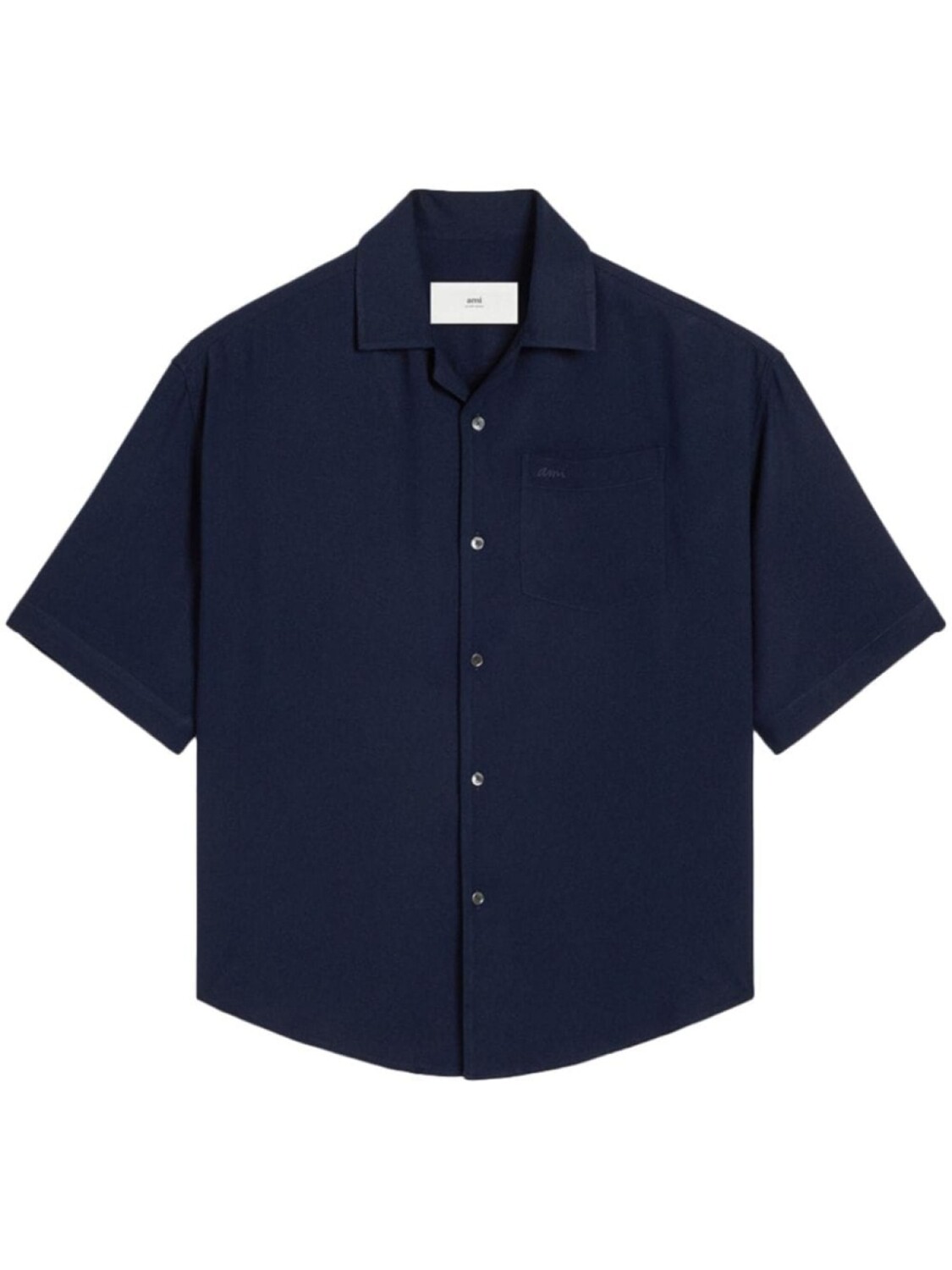 

AMI Paris свободная рубашка с коротким рукавом, синий