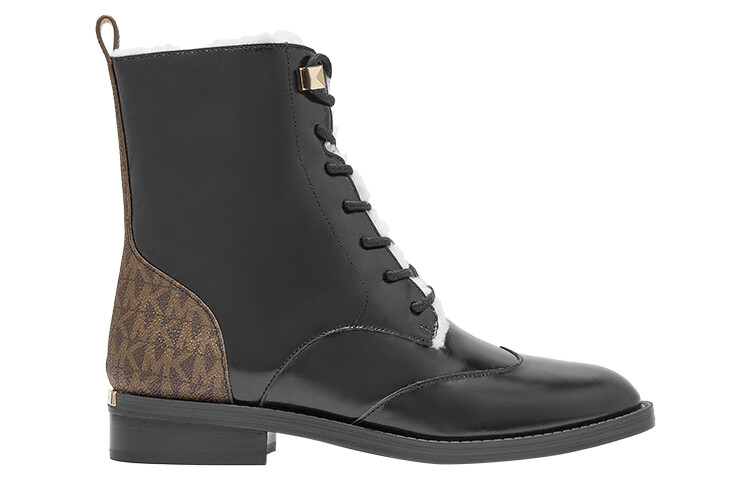 Женские ботинки Michael Kors Martin Michael Kors, Black/Brown — фото 2