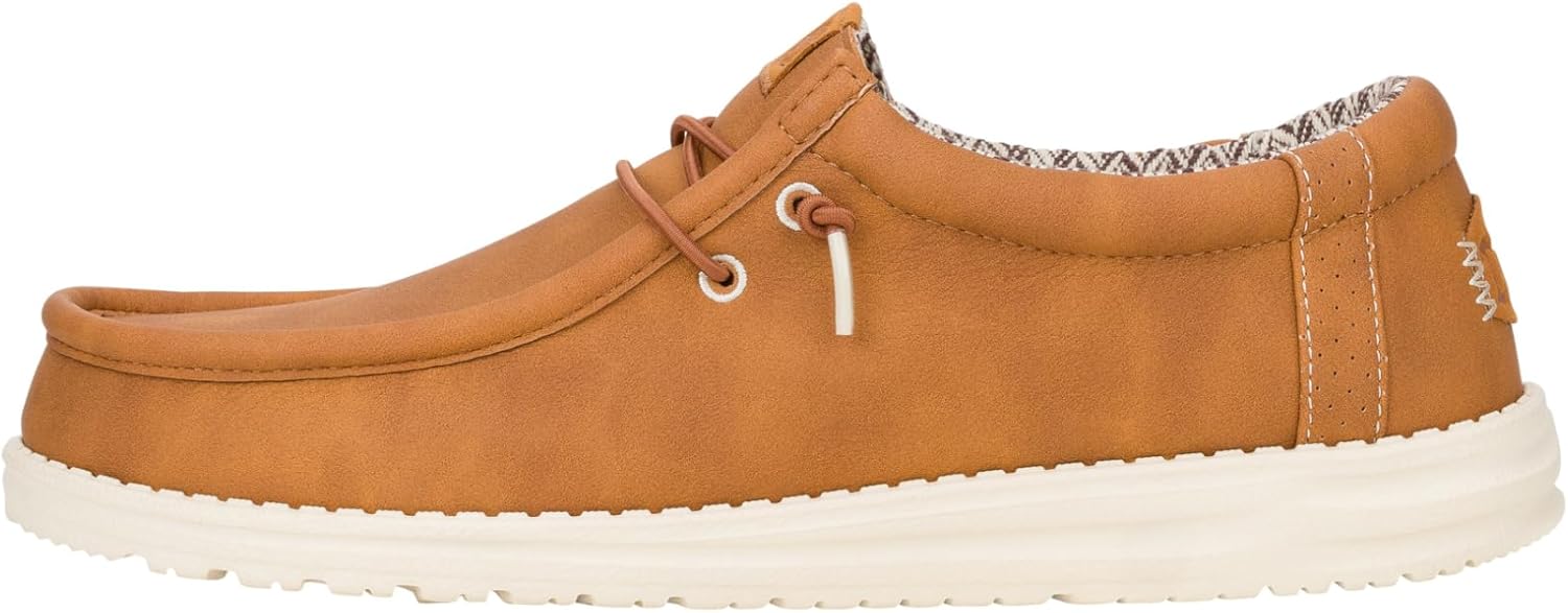 

Мужские лоферы HEYDUDE Wally Classic, Легкие слипоны, Удобная обувь для путешествий с водоотталкивающим верхом, 13 Tan