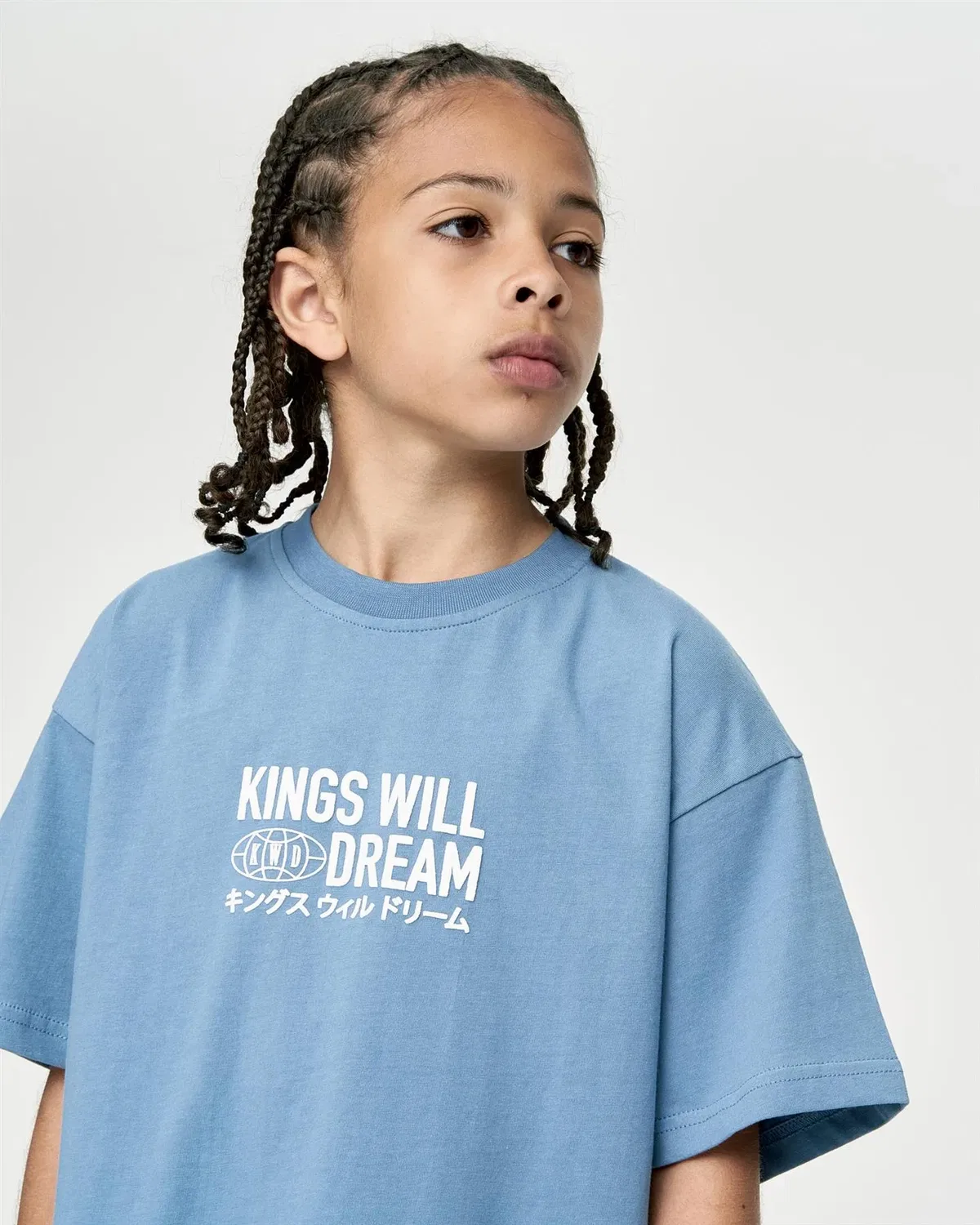Футболка для мальчиков с принтом Kings Will Dream, синий — фото 3
