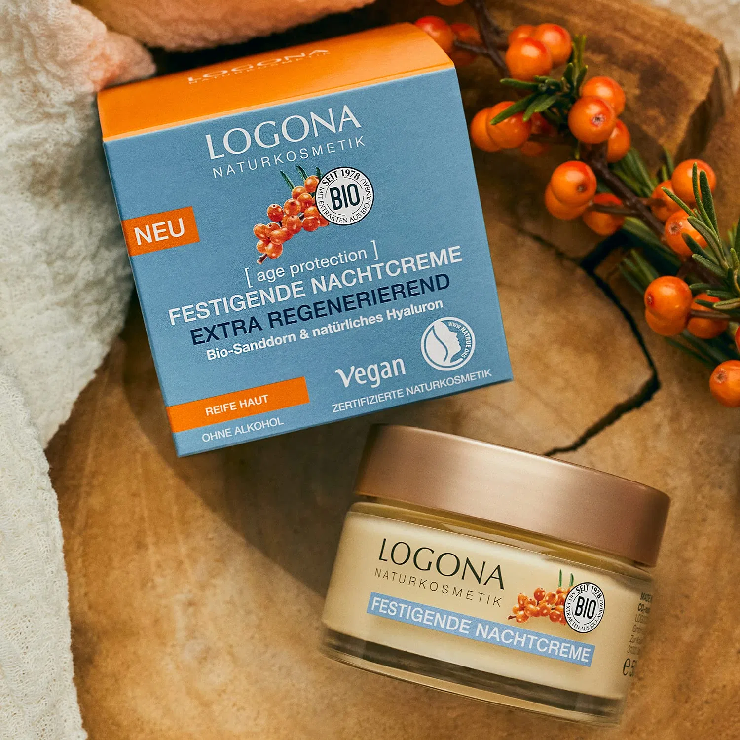 Крем для лица Logona — Антивозрастной ночной от Naturkosmetik — фото 2