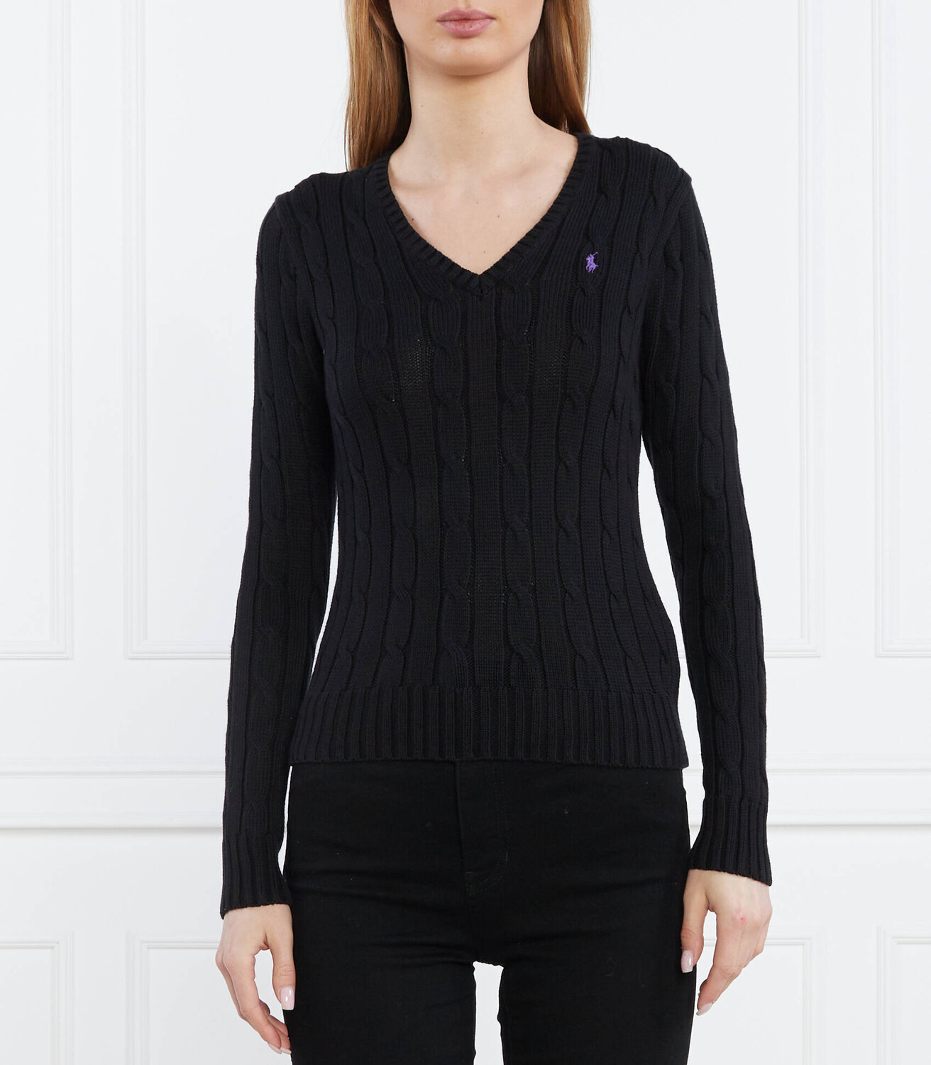 

Свитер POLO RALPH LAUREN Slim Fit, черный