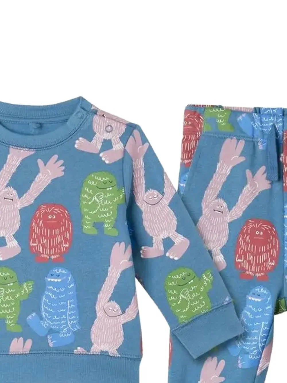 Спортивный костюм с графическим принтом Stella Mccartney Kids, синий — фото 2