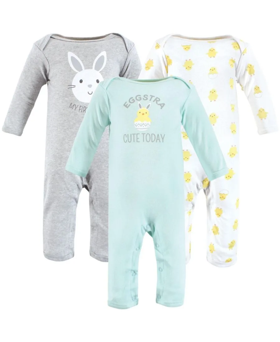 Тройной комплект цельнокроеных костюмов Hudson Baby, Eggstra Cute