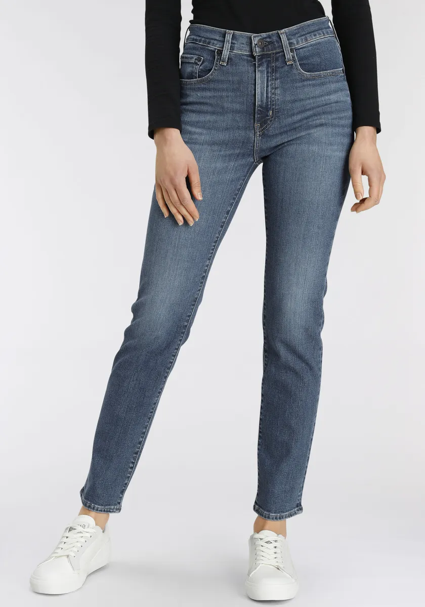 

Прямые джинсы Levi's "724 High Rise Straight", джинсовый