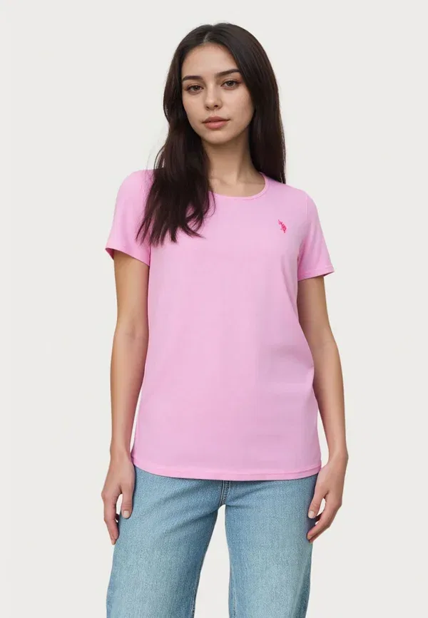 Футболка с коротким рукавом U.S. Polo Assn., розовая