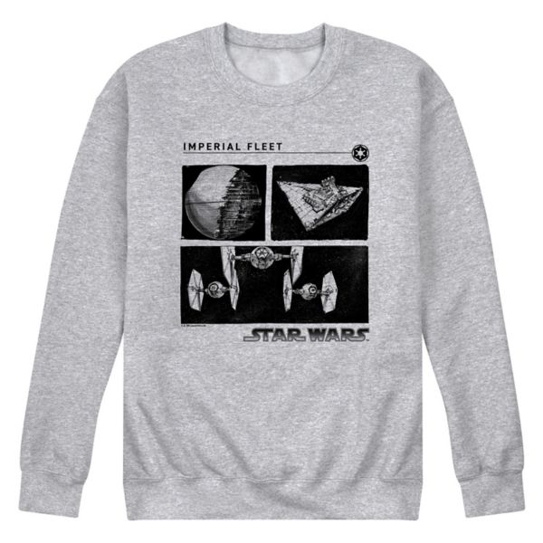 

Мужская флисовая толстовка Imperial Fleet Grid Crew Star Wars, серый