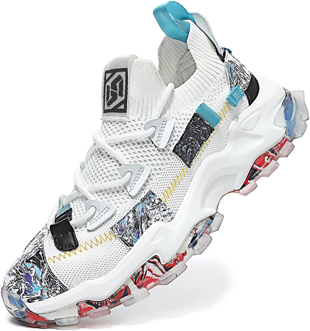 

Мужские спортивные кроссовки GSIGUL, дышащие, противоскользящие, для бега, тренажерного зала, тенниса, ходьбы и джоггинга, белый