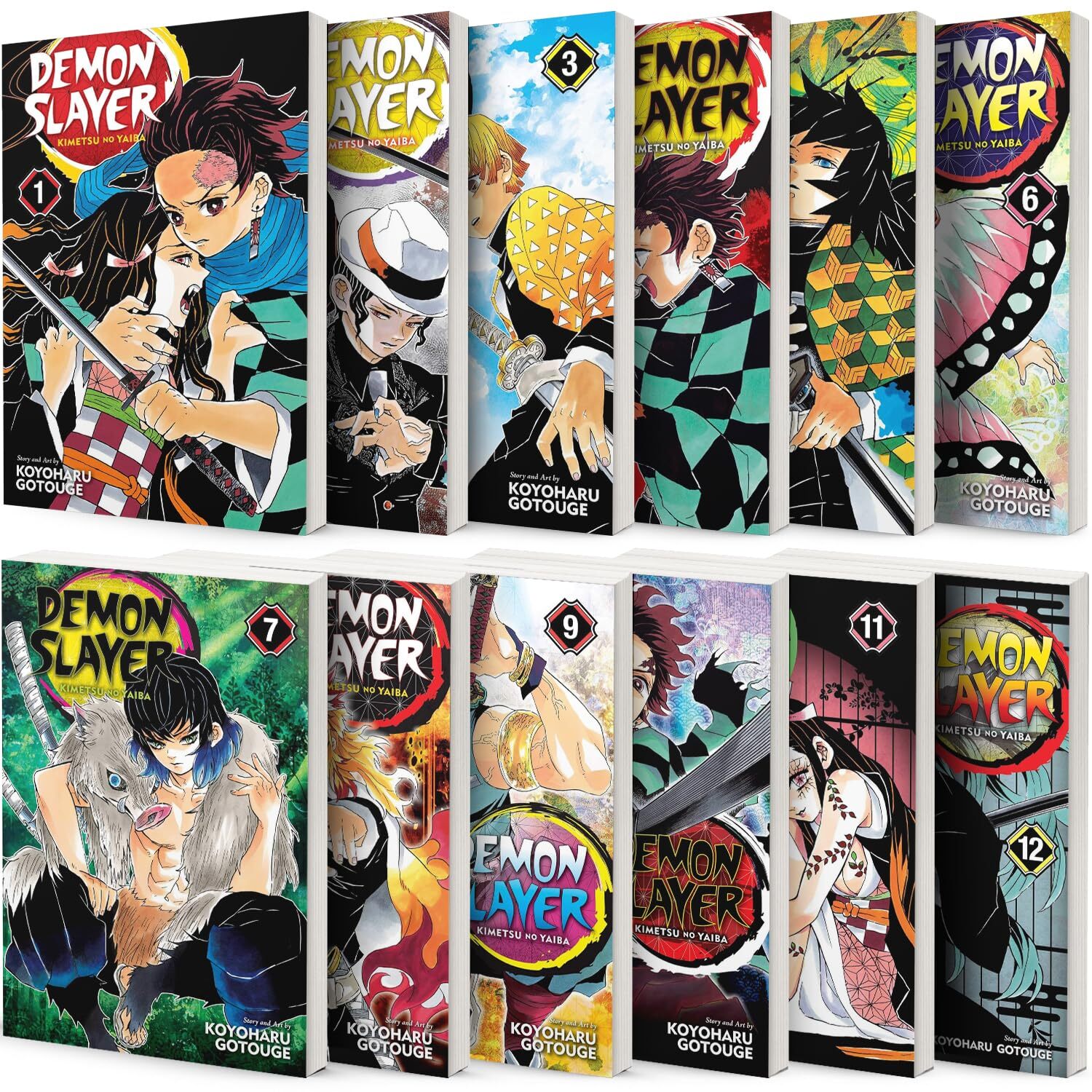 

Demon Slayer: Kimetsu no Yaiba Vol (1-12) 12 Books Collection Set (Viz Media)