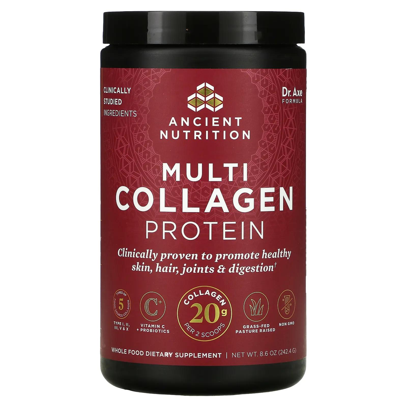 

Dr. Axe / Ancient Nutrition Multi Collagen Protein 8.6 oz ( 244.8 g)