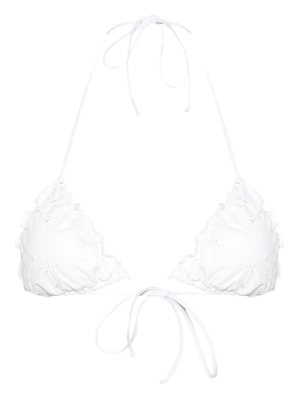 

Бикини-топ с треугольными чашками MC2 SAINT BARTH, белый