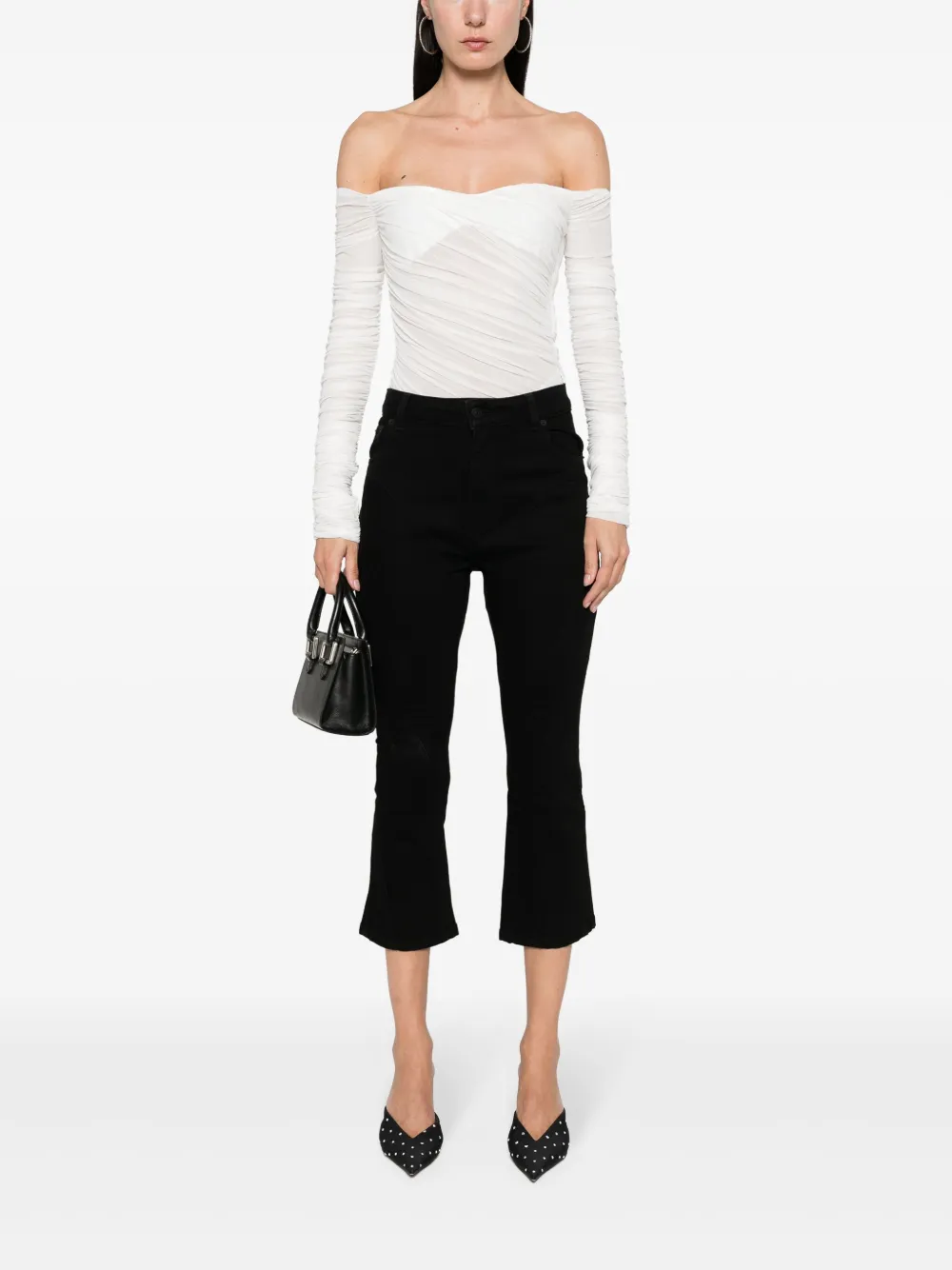 

Зауженные джинсы Mugler, черный