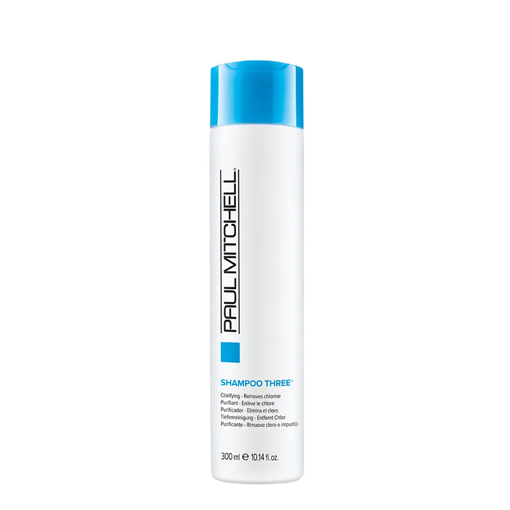 

Очищающий шампунь для волос от хлора, железа и минералов shampoo three Paul Mitchell, 300 мл