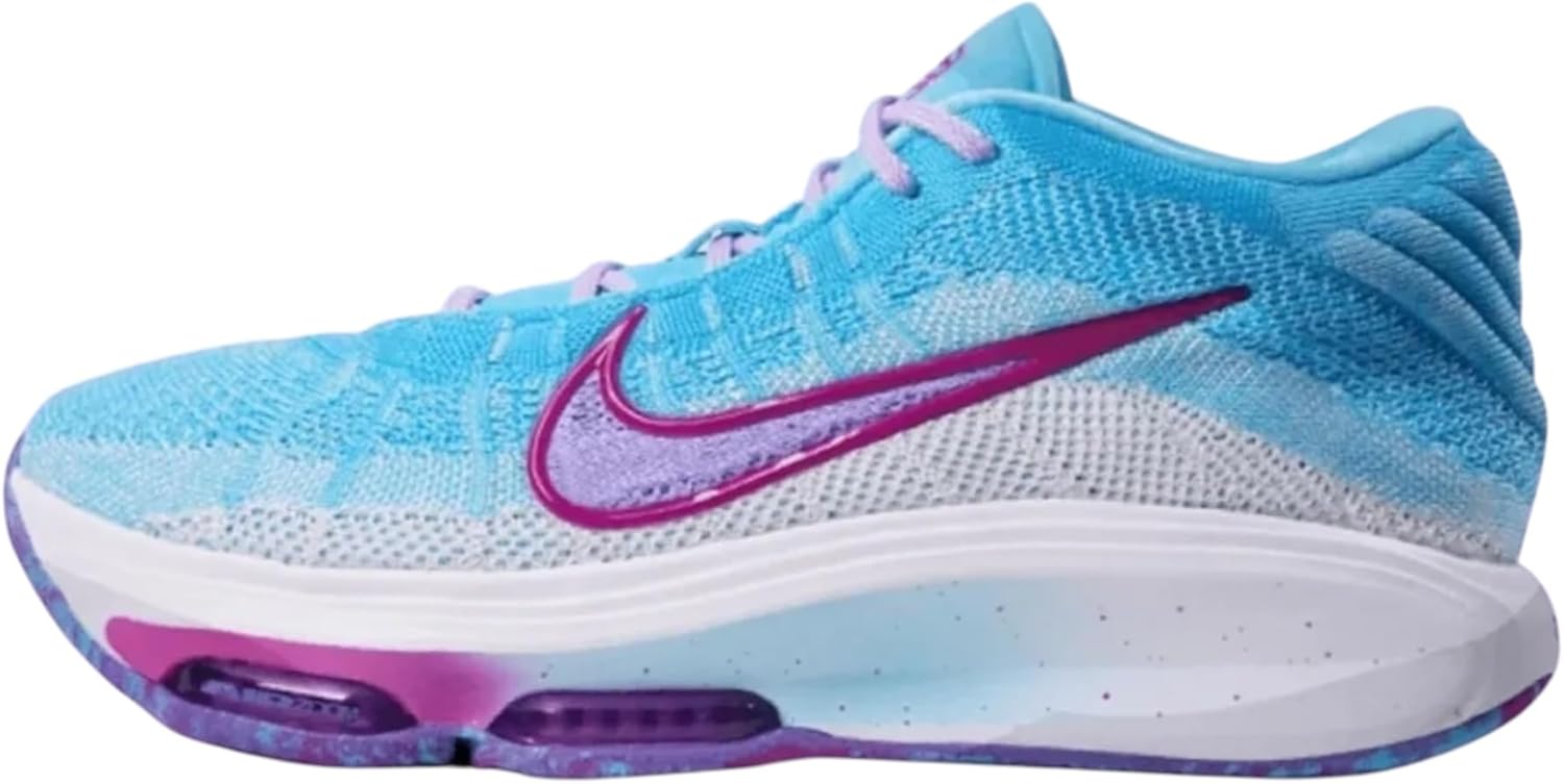 

Баскетбольные кроссовки Nike GT Hustle 3 Electric, мужские, разноцветные, White/Hyper Blue/Purple/Multi-Color