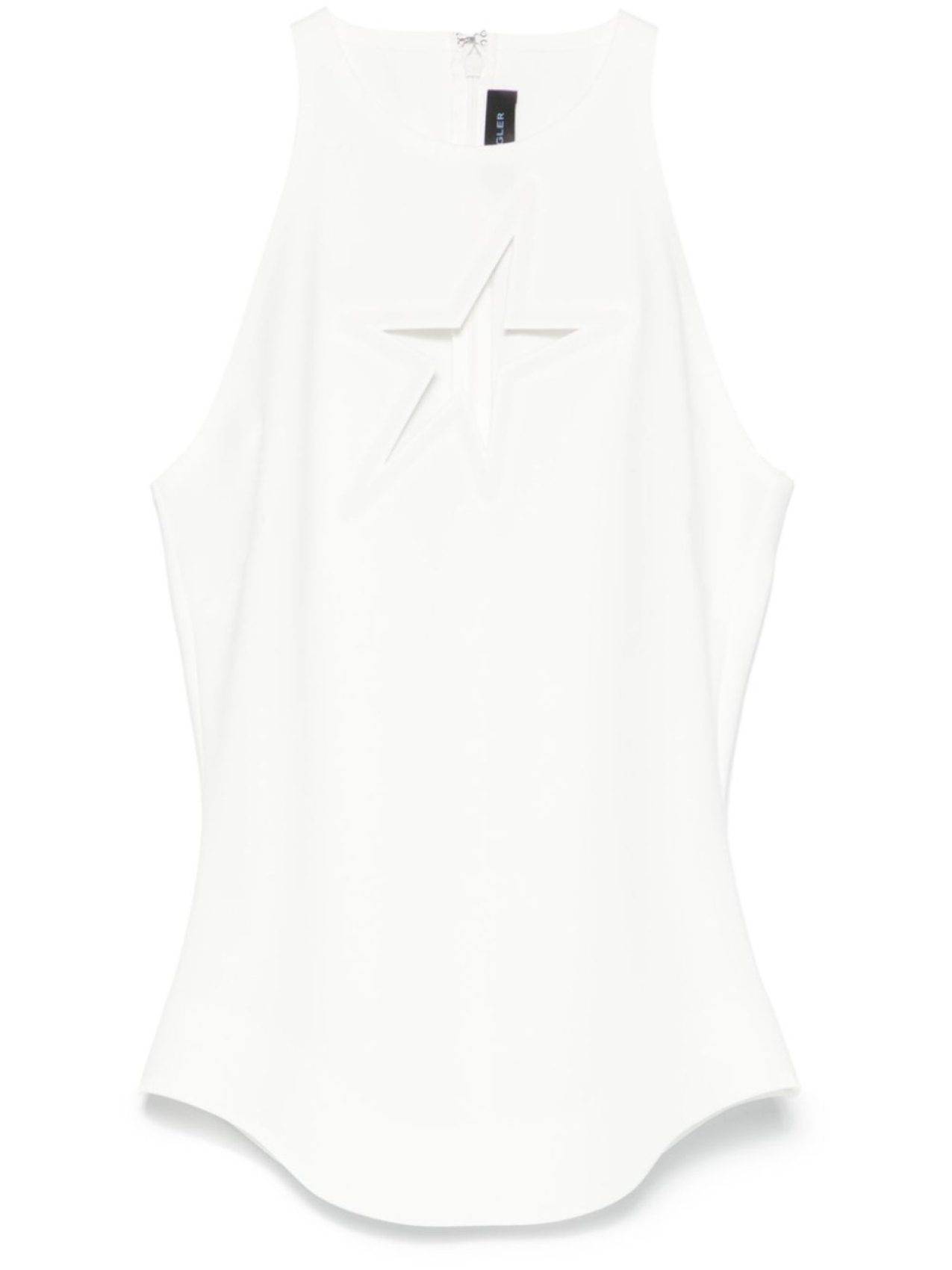 

Mugler топ без рукавов, нейтральный цвет