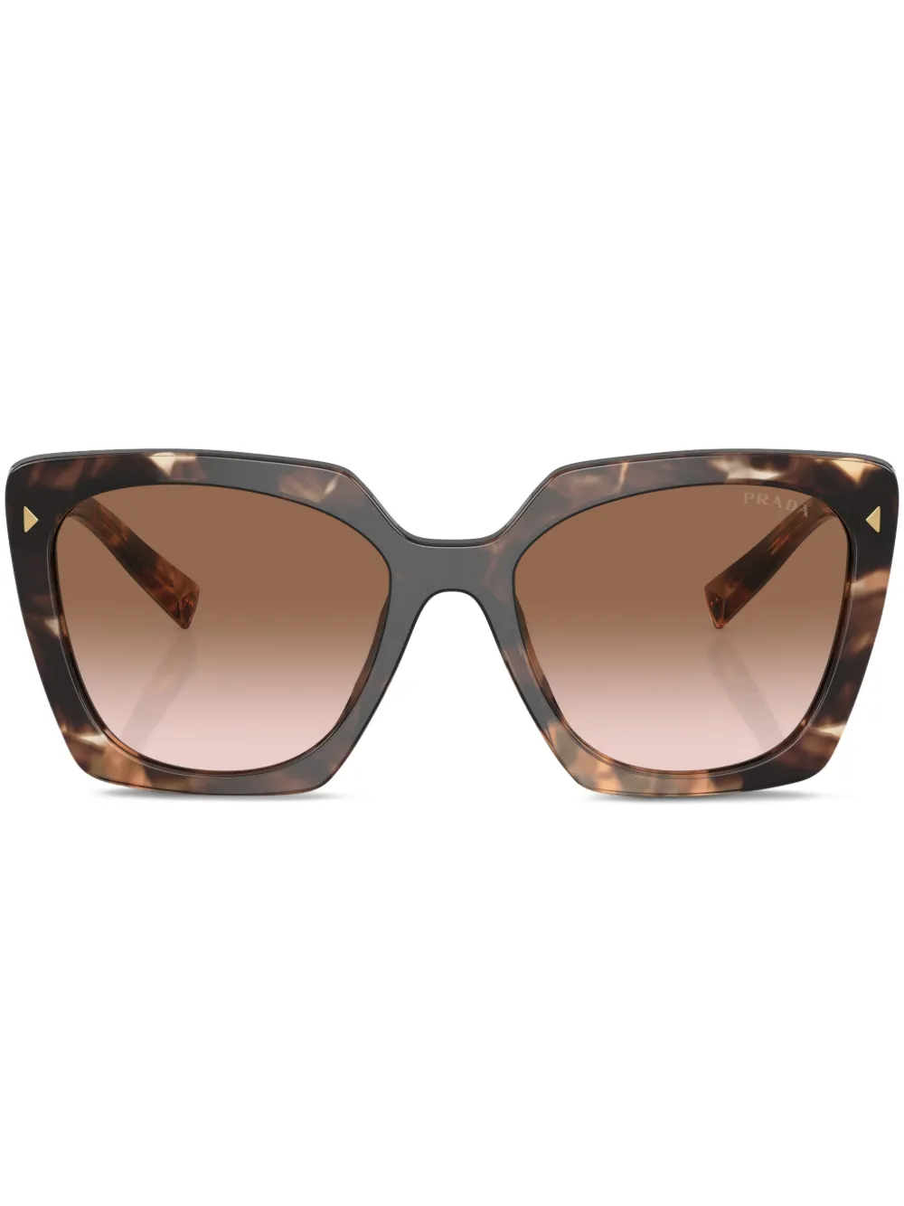 

Солнцезащитные очки в массивной оправе Prada Eyewear, зеленый