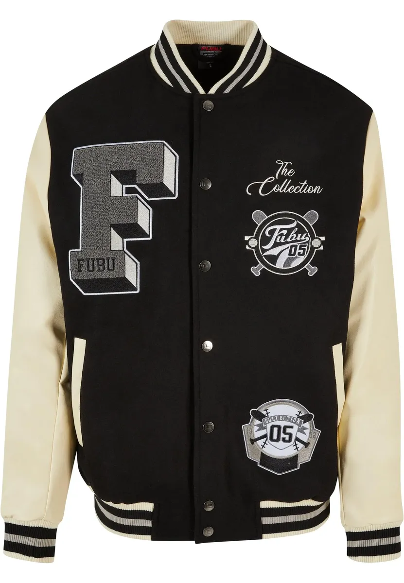 

Всепогодная куртка Fubu " Fubu Men's FM224-036-1 FUBU College Varsity Jacket" (1 шт.), без капюшона, черный