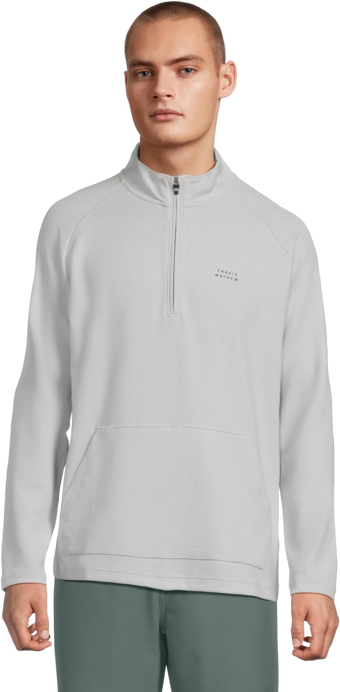 

Куртка TravisMathew Performance Waffle Jacket, цвет Heather Light Grey