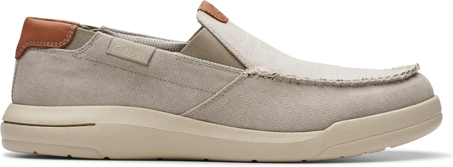 Мужские мокасины Clarks Driftlite Step, Light Grey Combi — фото 2