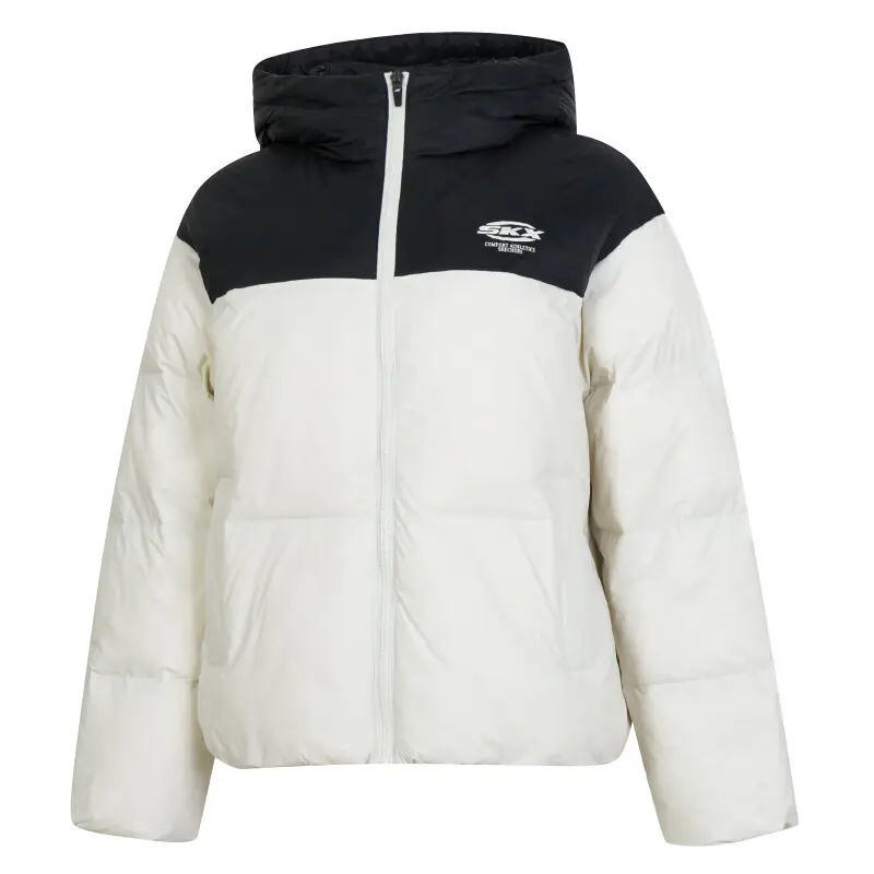 

Skechers Классическая спортивная куртка пуховик женская экрю, Ecru-052S