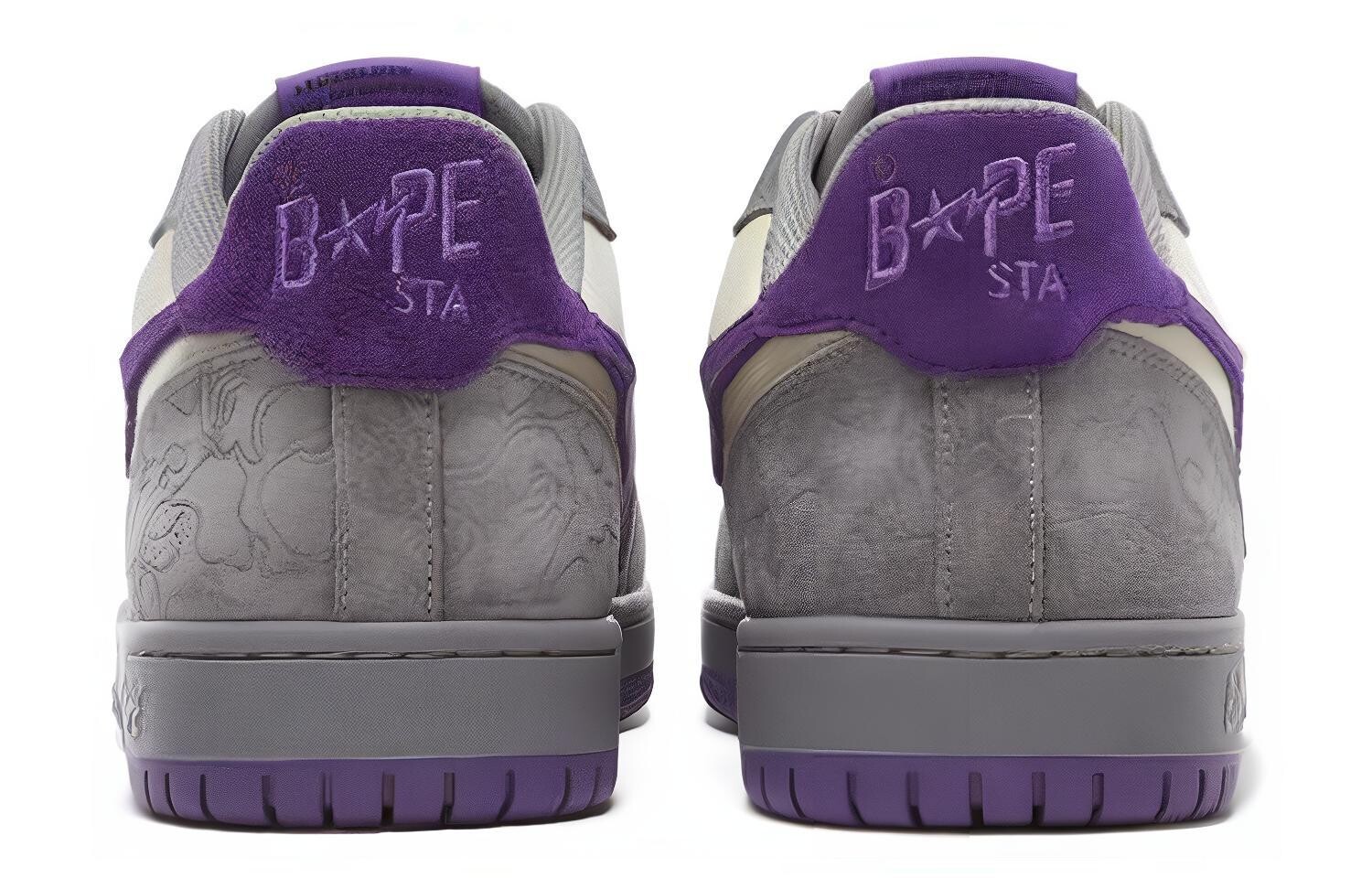 BAPE Court Sta Mist Серый Королевский Фиолетовый A Bathing Ape — фото 4