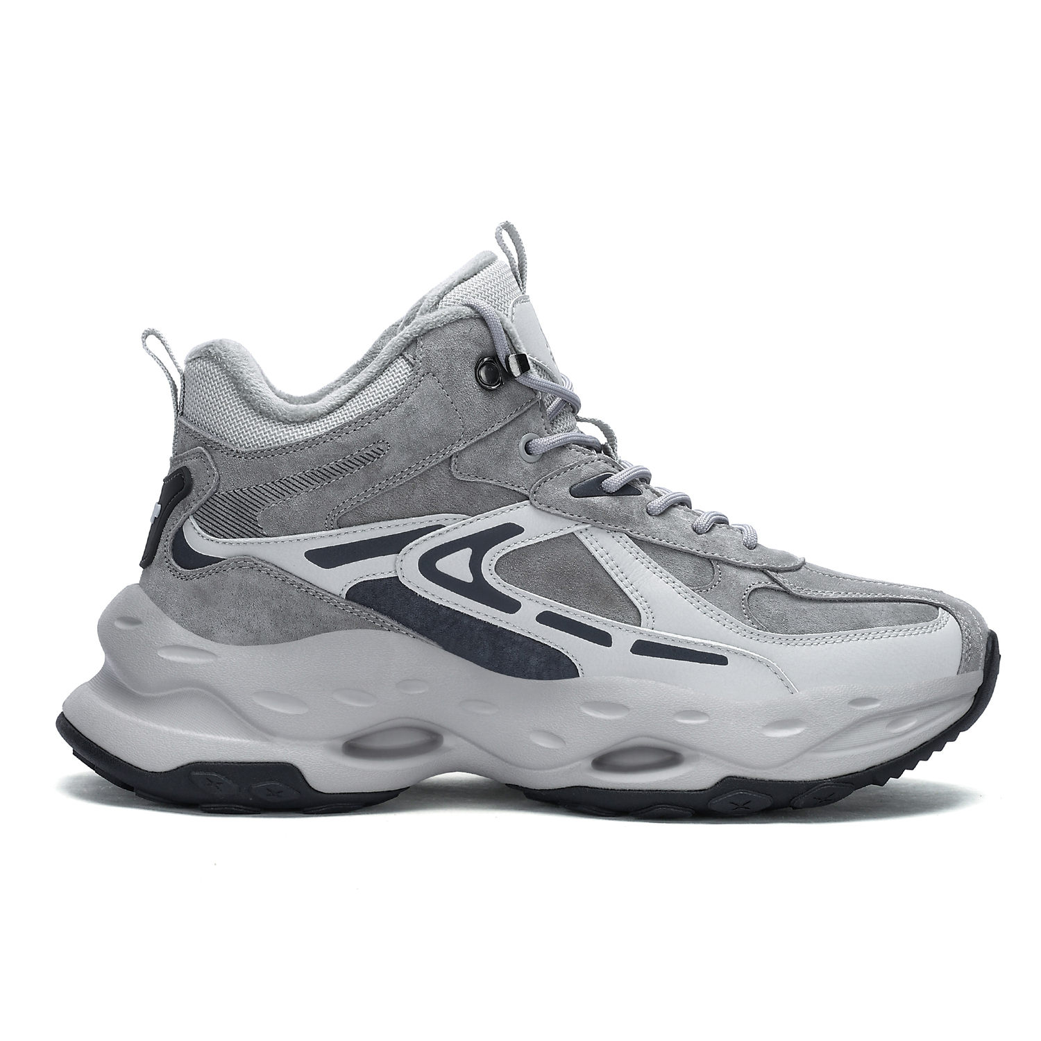 Кроссовки Rattlesnake Low Top Chunky Мужские Time Gray JEEP SPIRIT, Time Gray [Натуральная Кожа + Подкладка из Флиса] — фото 3