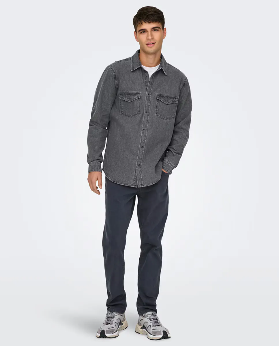 

Брюки мужские Regular Fit Only & Sons, серый