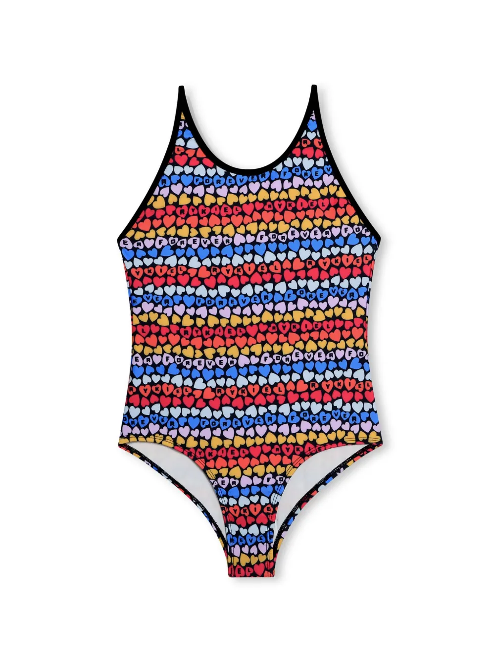 

Полосатый купальник с принтом SONIA RYKIEL ENFANT, красный