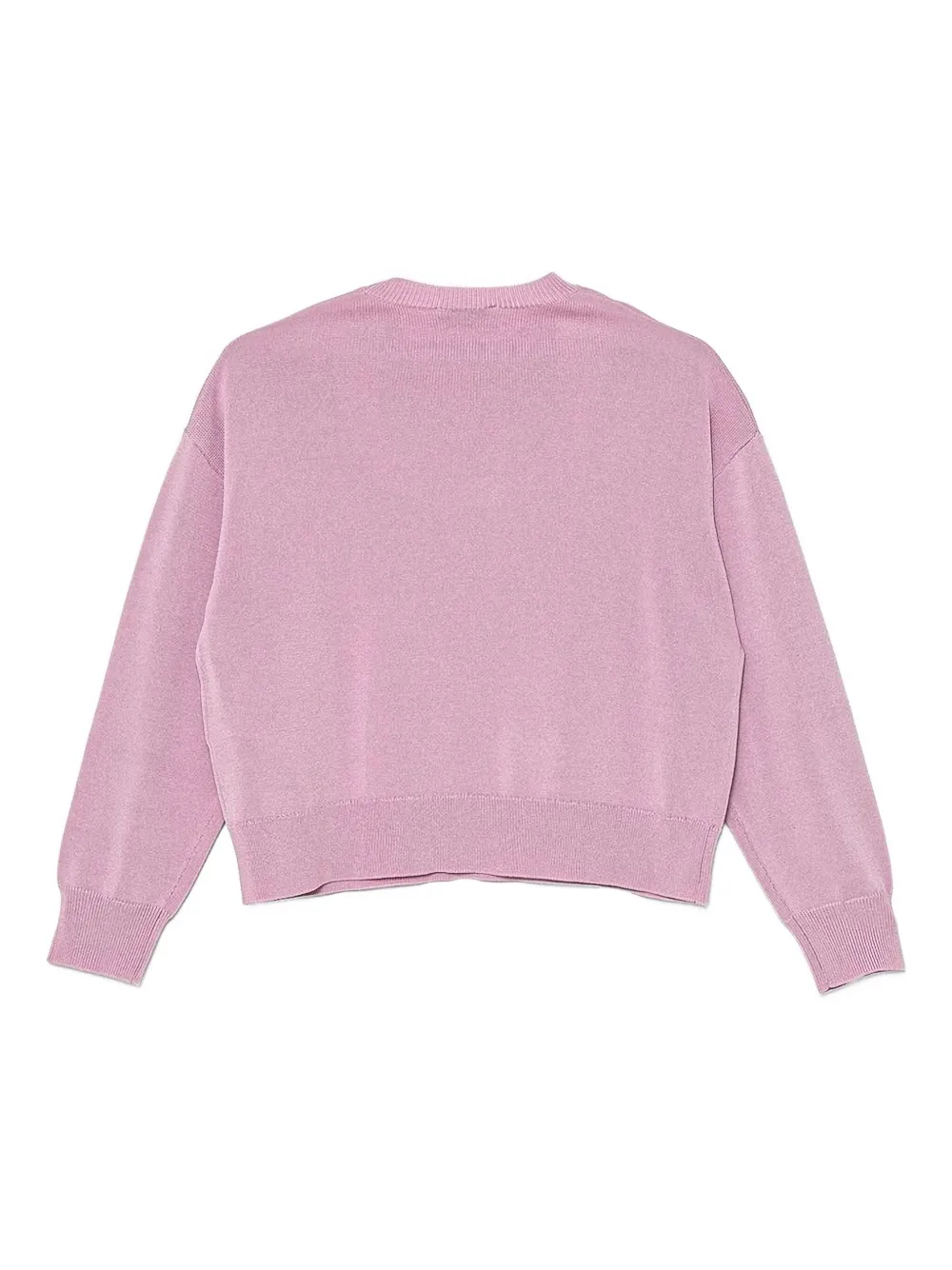 Свитер с вышитым логотипом Pinko Kids, розовый — фото 2