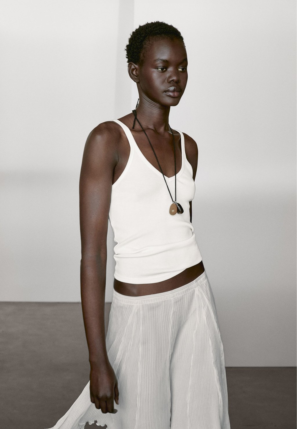 

Топ TANK Massimo Dutti, белый